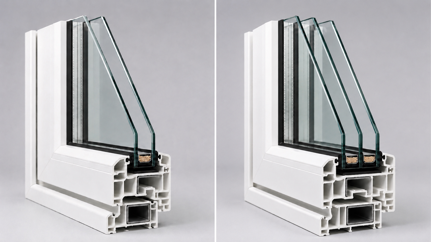 Double pane and triple pane replacement windows compared on an Oklahoma home by Morgan Windows