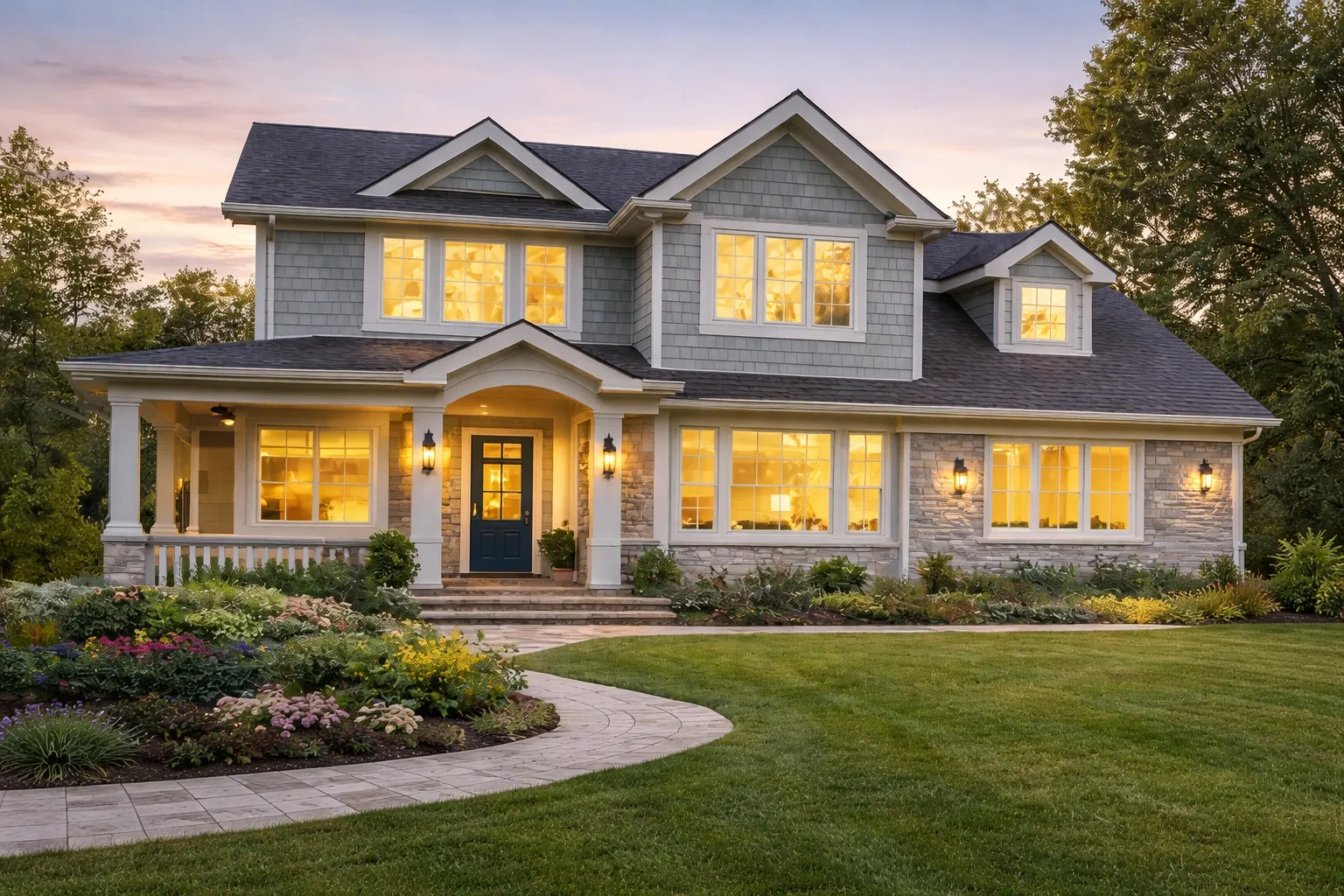 Energy-efficient windows, doors, and siding installed on an Oklahoma home by Morgan Windows