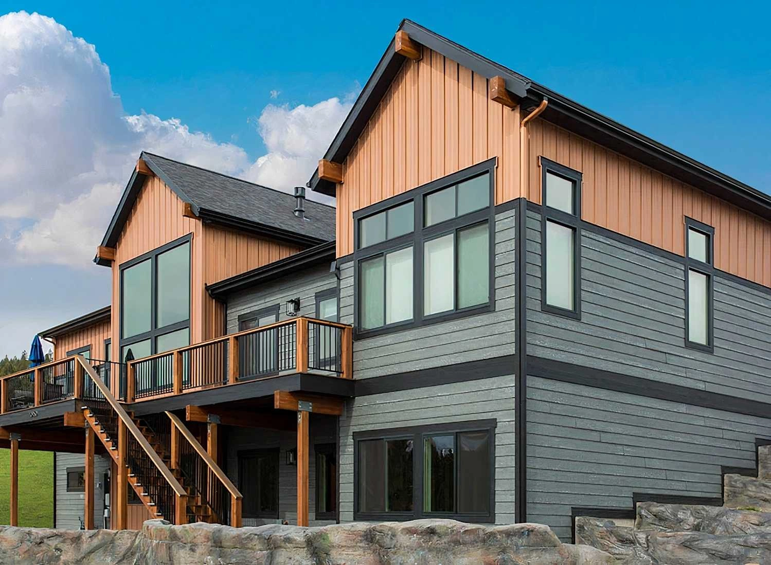 Engineered wood siding installation in Tulsa, OK