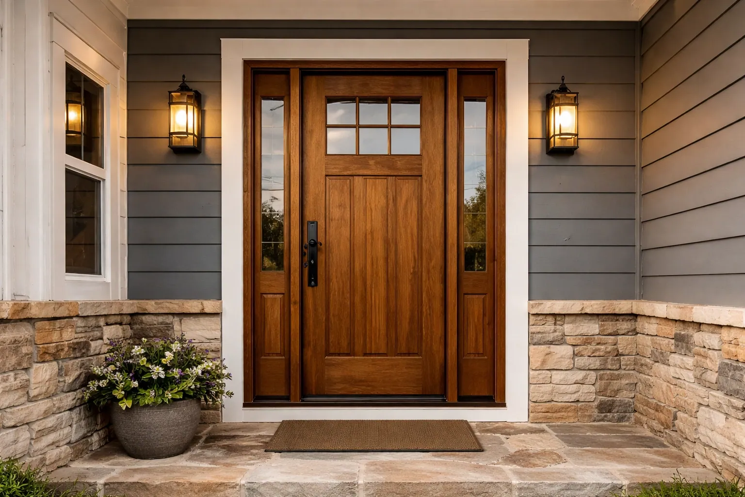Residential door installation services in Tulsa, OK by Morgan Windows