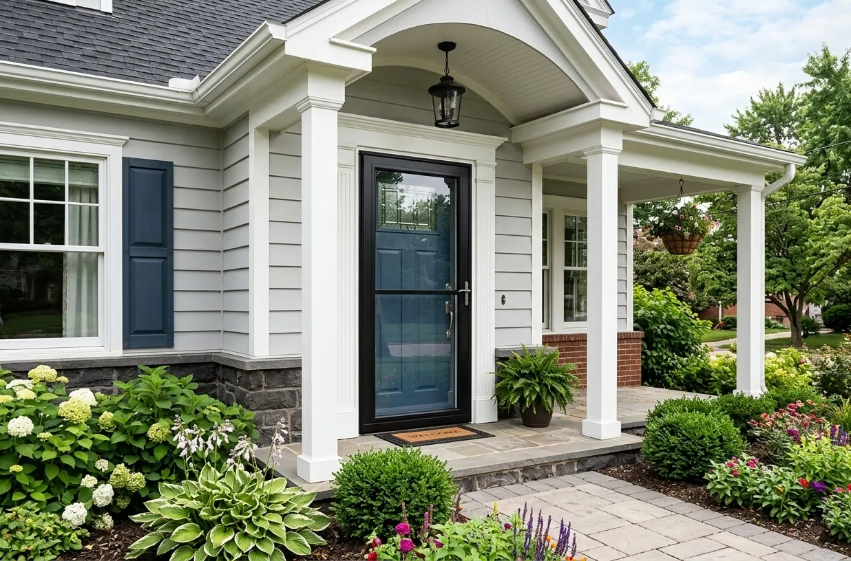 Storm door installation in Tulsa, Oklahoma